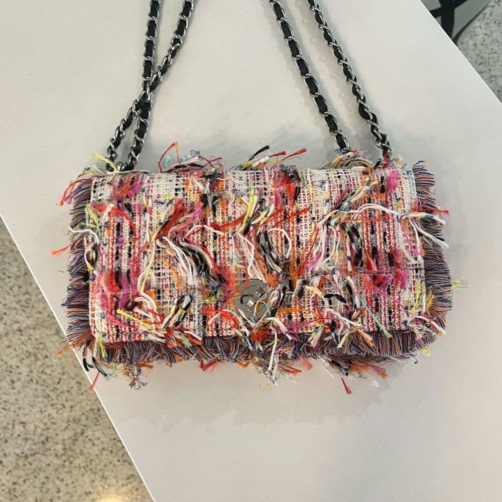 Zara Basic Purse Multi Color Mint Condition 10x5x2 - image 4